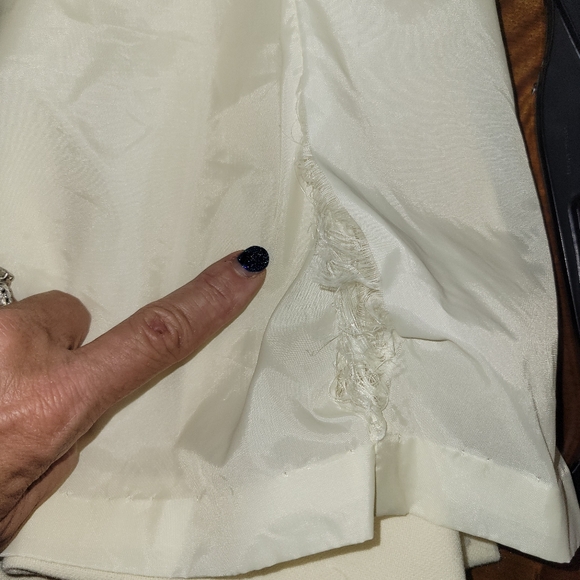 Vintage 60s Ivory Leopard Fur Trim Suit Double Breasted Blazer Mini Skirt S - Picture 13 of 15